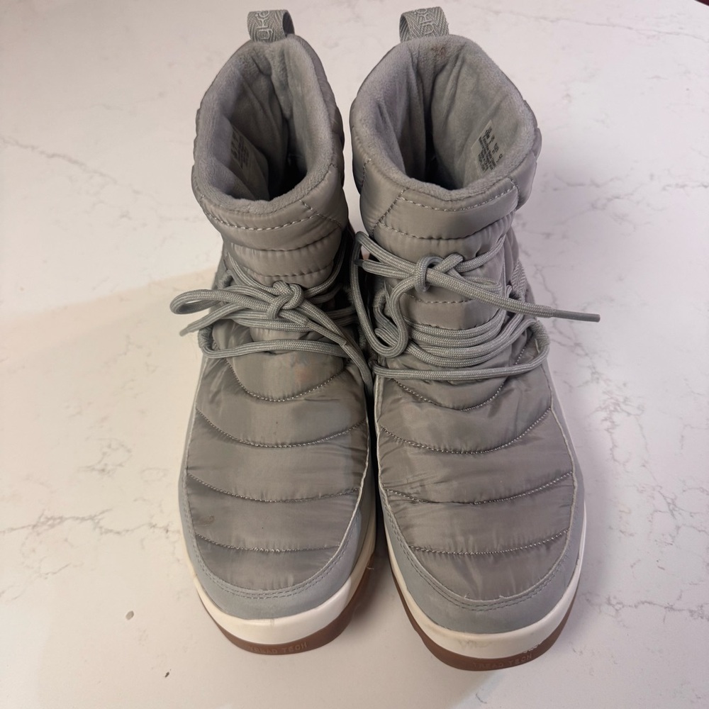 Ryka Highlight Winter Boots 10W Gray Faux Fur Lined Snow Boots